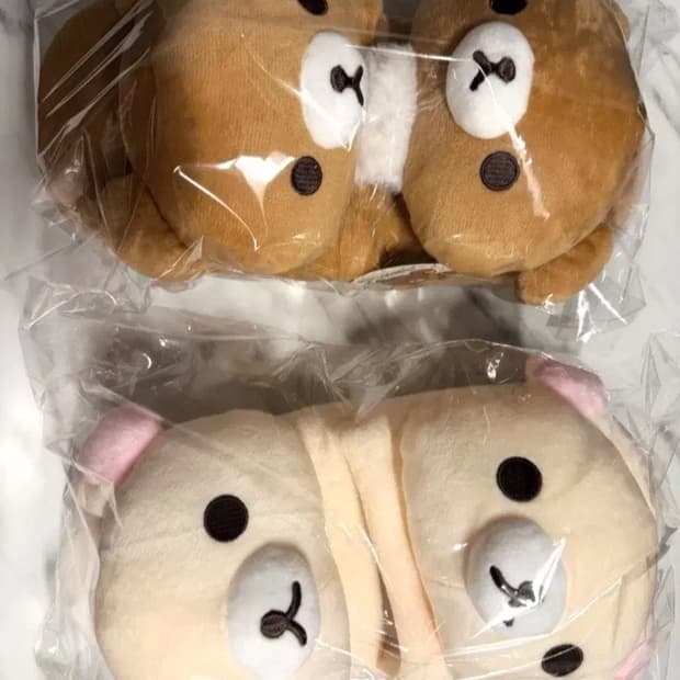 코구마 코리락쿠마 슬리퍼 룸슈즈 2켤레 일괄