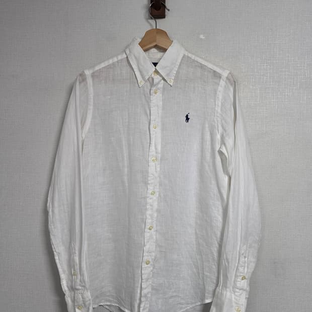 폴로 랄프로렌 화이트 린넨 셔츠 S