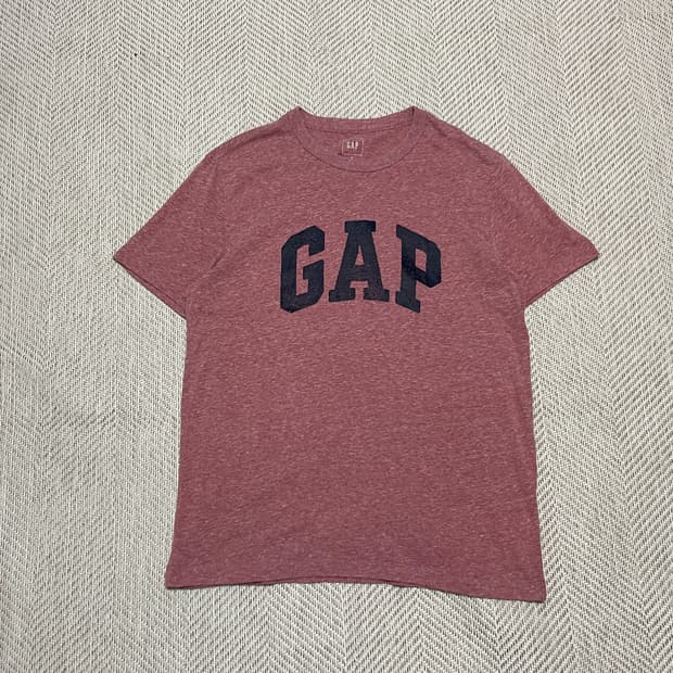 Gap 갭 싱글스티치 로고 반팔티 