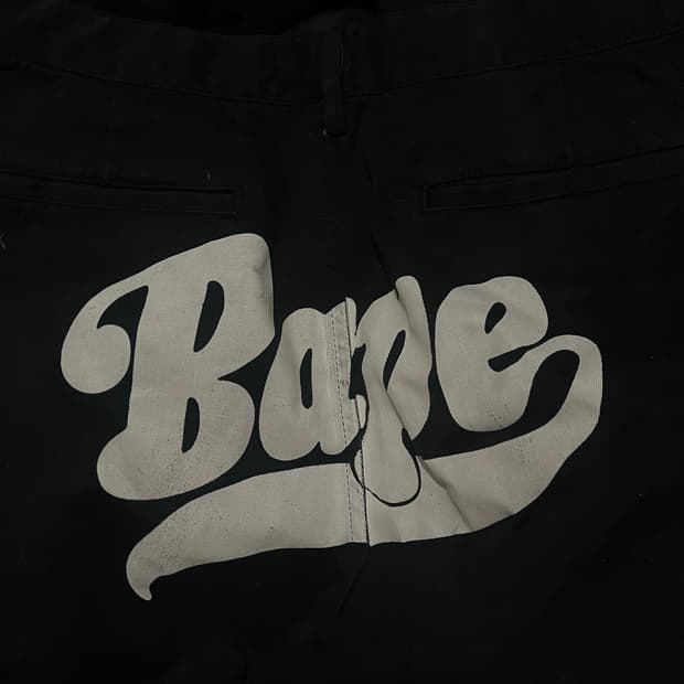 Bape 로고 코튼팬츠 L