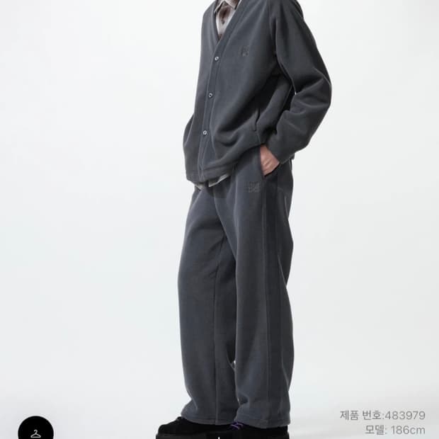 (미개봉 새상품) 유니클로 니들스 후리스 와이드 팬츠 XL