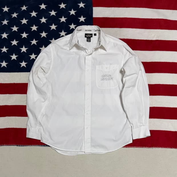 할리데이비슨 화이트셔츠 harley-davidson shirt 빈티지셔츠