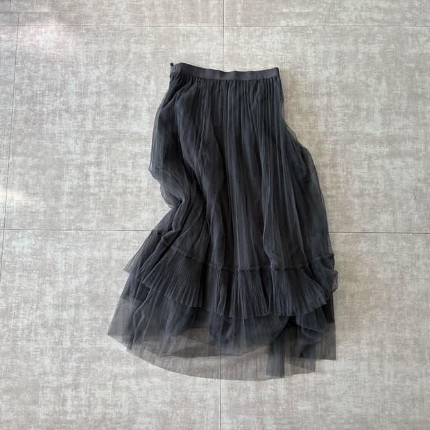 sheer layered tulle skirt