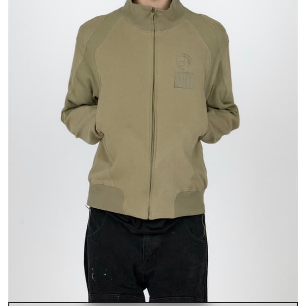 플라스틱프로덕트 CONTRAST ZIPPED JACKET s navy