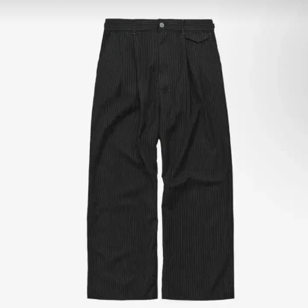 3) 폴리테루 핀 스트라이프 트라우저