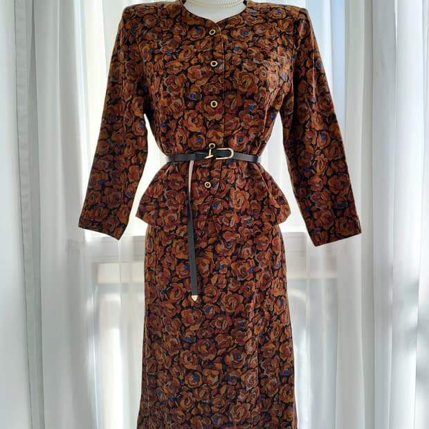 빈티지 플라워 셋업