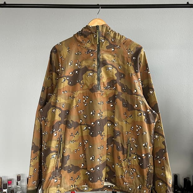 [M-L]CUBIC MEASURE 초코칩 카모 아노락 자켓