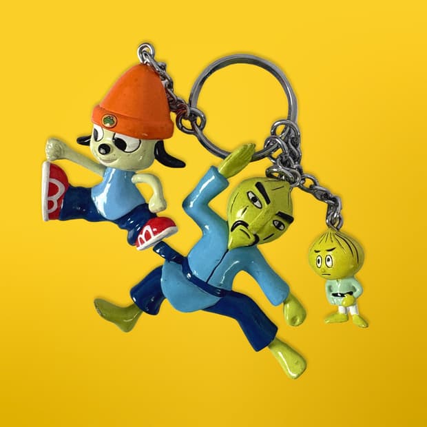 파라파더래퍼 키링 2종 세트 