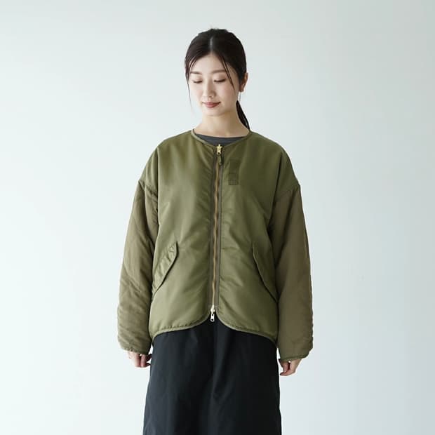 kha:ki 카키 양면 ma-1 자켓