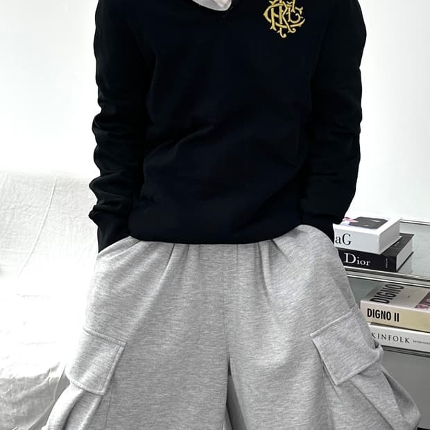 폴로 랄프로렌 금장 자수 블랙 pk M