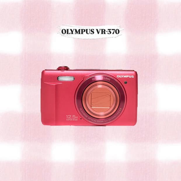 올림푸스 VR-370 레드 빈티지디카