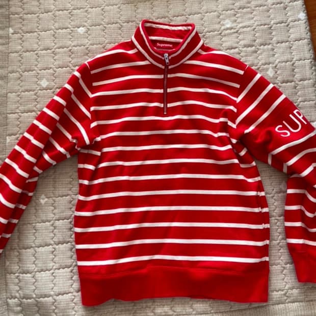 슈프림16fw 하프완장집업