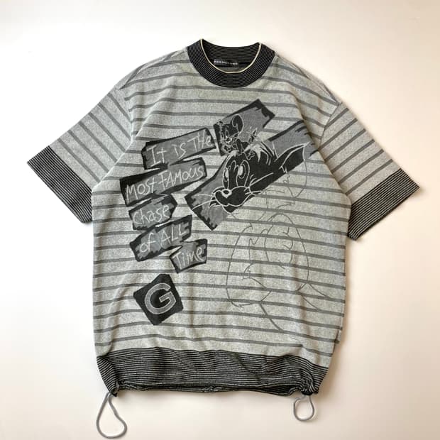 [XL] 90-00s Green Clubs 톰과제리 프린팅 테리코튼 반팔
