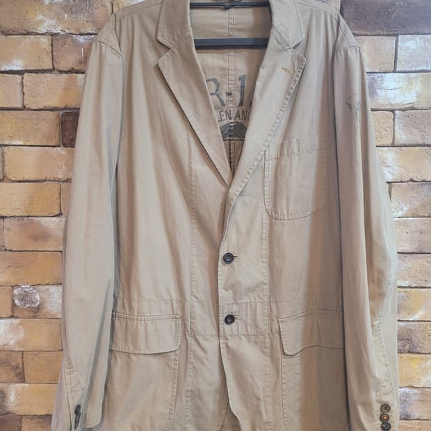 폴로 랄프로렌 남성 밀리터리 면 자켓 L