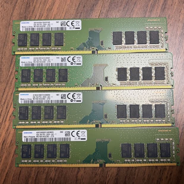 삼성램 8GB PC4-2666V 개당6