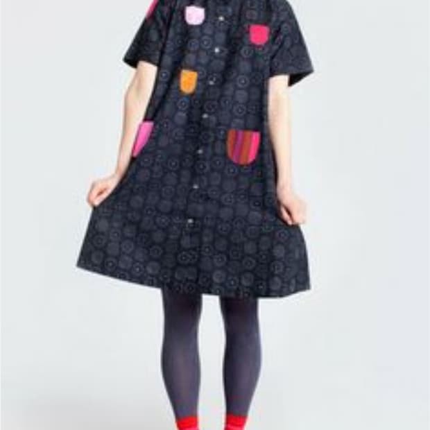 마리메코 패치워크 원피스 S