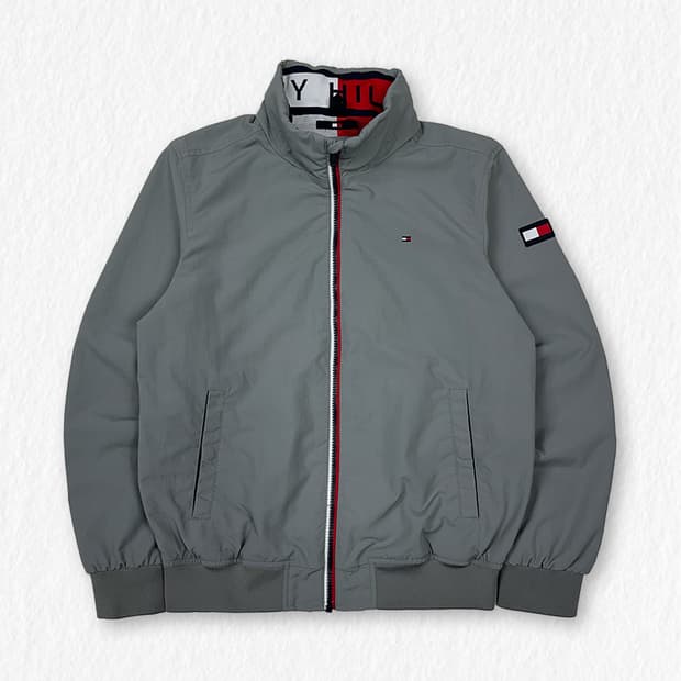 타미힐피거 바람막이 그레이