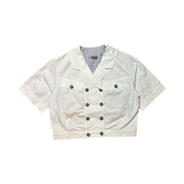 (W-M) 미쏘니 스포츠 더블 버튼 크롭 자켓 OJ-010