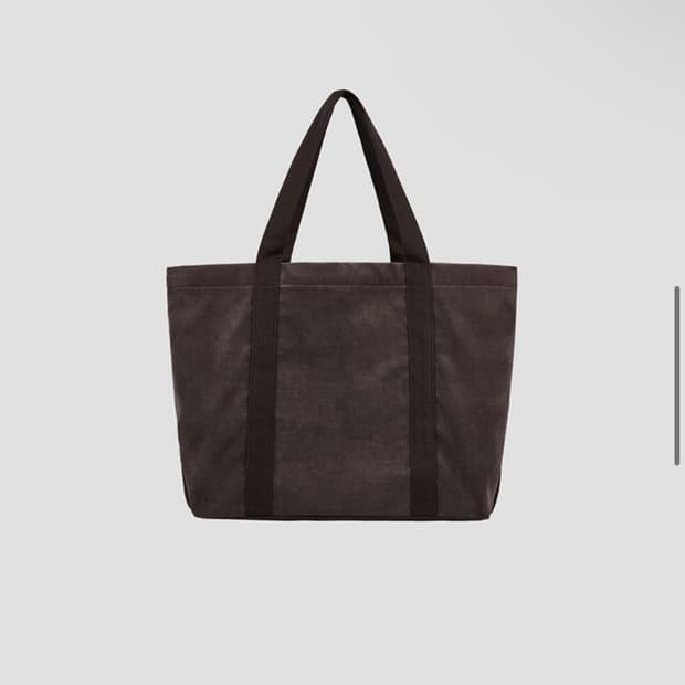 아포페니안 벨벳 토트백 브라운