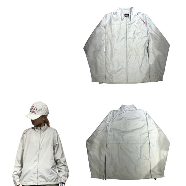 뉴발란스 화이트 바람막이 자켓 S