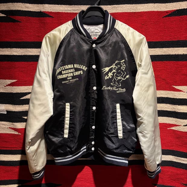 Ted company baseball jacket / 테드맨 사틴 자켓