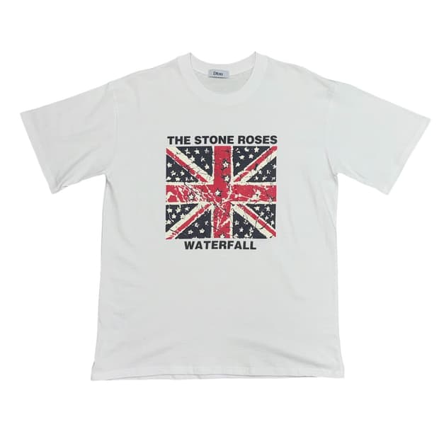 U.K oasis st damaged t-shirts (블랙/화이트)