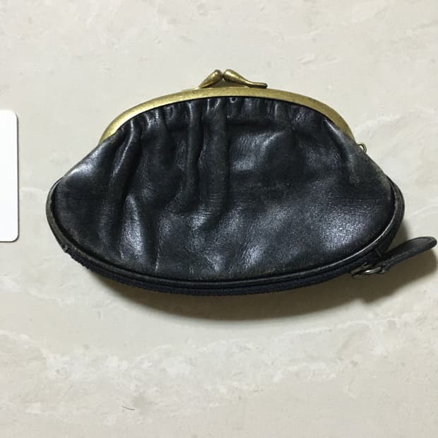 드리스 반 노튼 레더 플리츠   동전&카드지갑