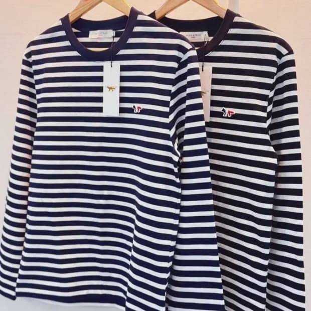 🔥[새상품/정품]🔥 메종키츠네 스트라이프 롱슬리브