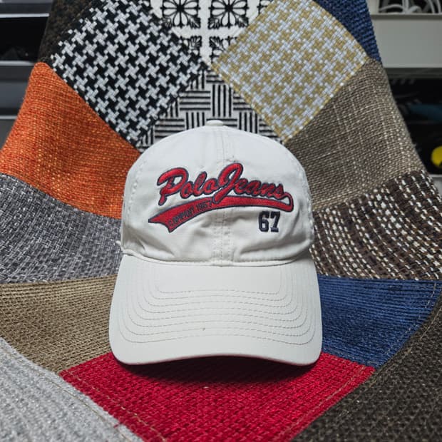 OS 폴로랄프로렌 폴로진스 90s 빈티지 볼캡 베이지