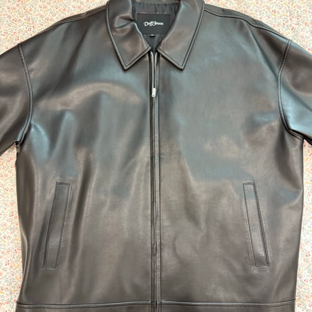도프제이슨 블랙 가죽 자켓