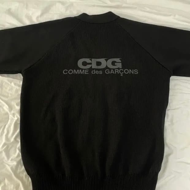 CDG 가디건 XL 블랙