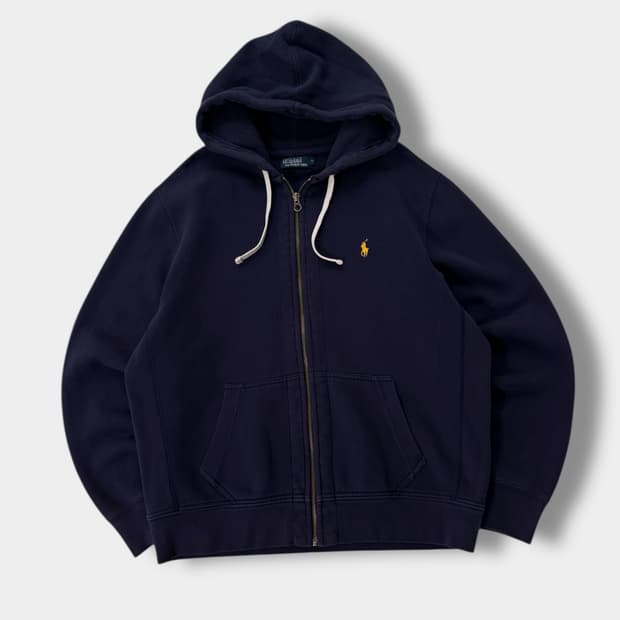 폴로 랄프로렌 00‘s 오버사이즈 네이비 써멀 스웻 후드집업