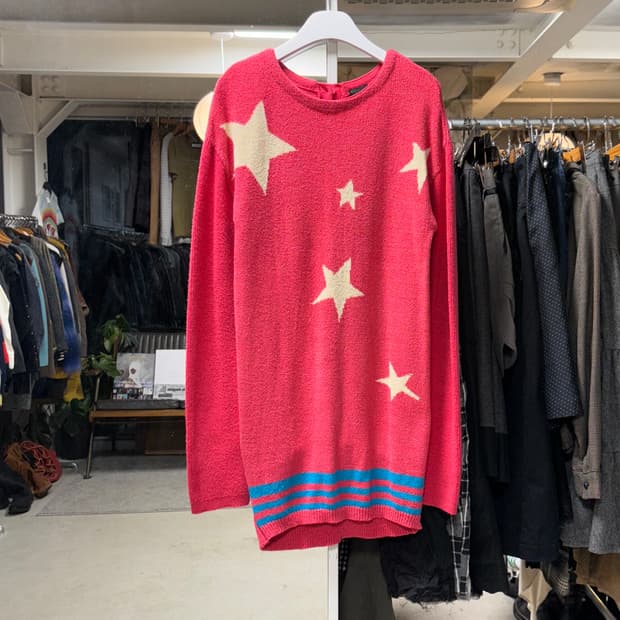 베네통 별 롱니트