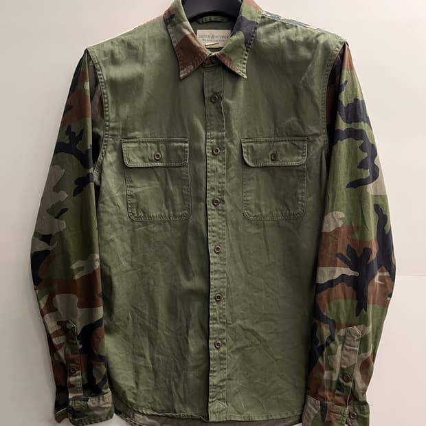 데님앤서플라이 랄프로렌 카모 셔츠 L