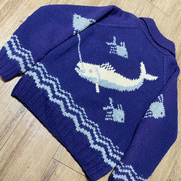 (Super rare) 빈티지 고래 코위찬