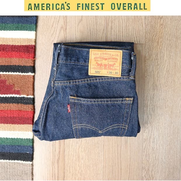 LEVIS 리바이스 505 진청 데님
30