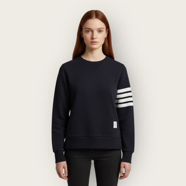 42(2)/ 톰브라운 클래식 루프백 4-바 맨투맨