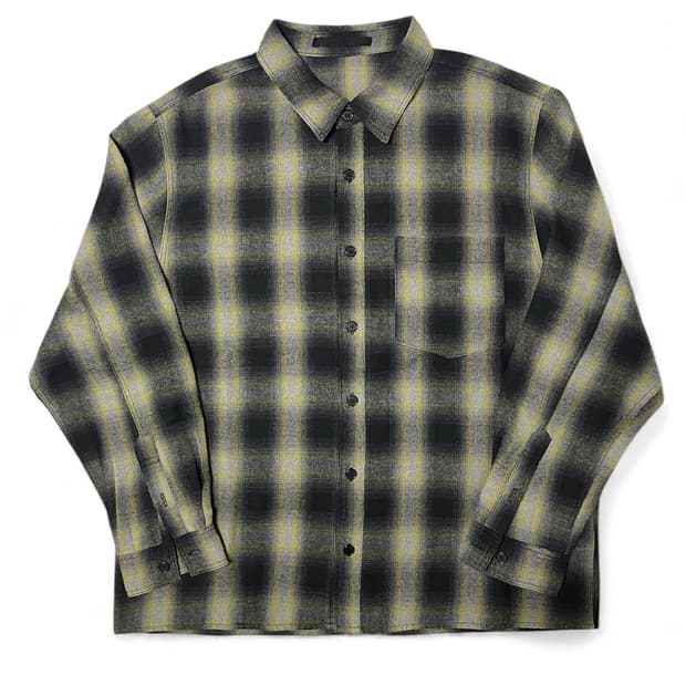 HTAE 80s American Check Shirts Yellow 3