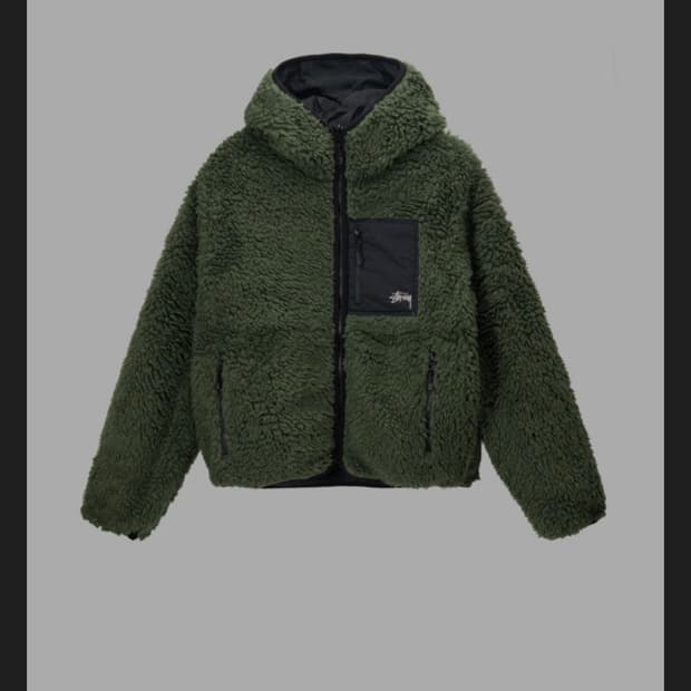 스투시 쉐르파 올리브 자켓 xl 삽니다