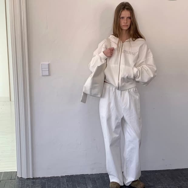 스무드무드 노즈 코튼 팬츠 아이보리