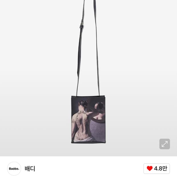 배디 페인팅 미니 크로스백