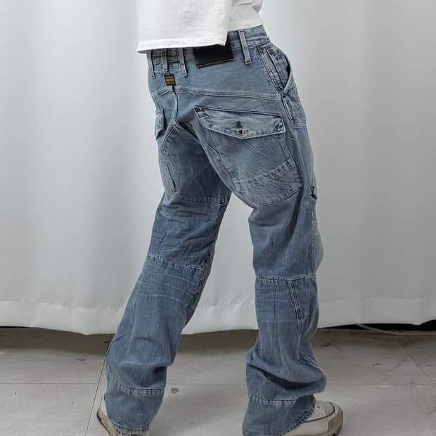 a223) 32 G-STAR 빈티지 워싱 데님팬츠