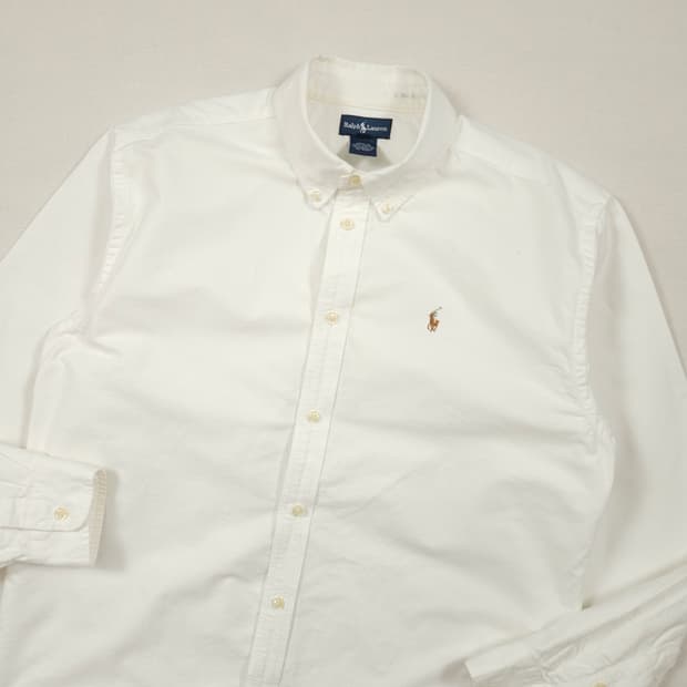 M(95) 폴로 랄프로렌 화이트셔츠 멀티포니