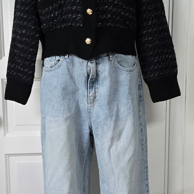 한섬 시스템 트위드가디건