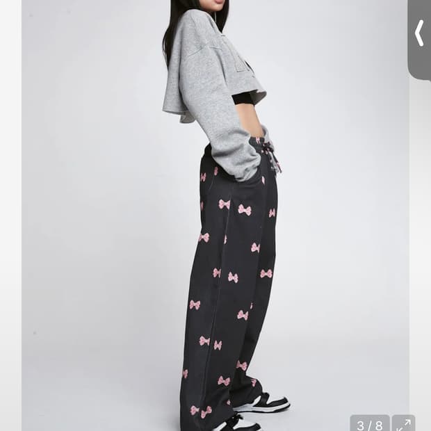 원더비지터/무신사/리본바지(2회착용) 희귀단종매물 핀터/y2k