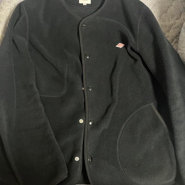 단톤 노카라 후리스 자켓 44 블랙