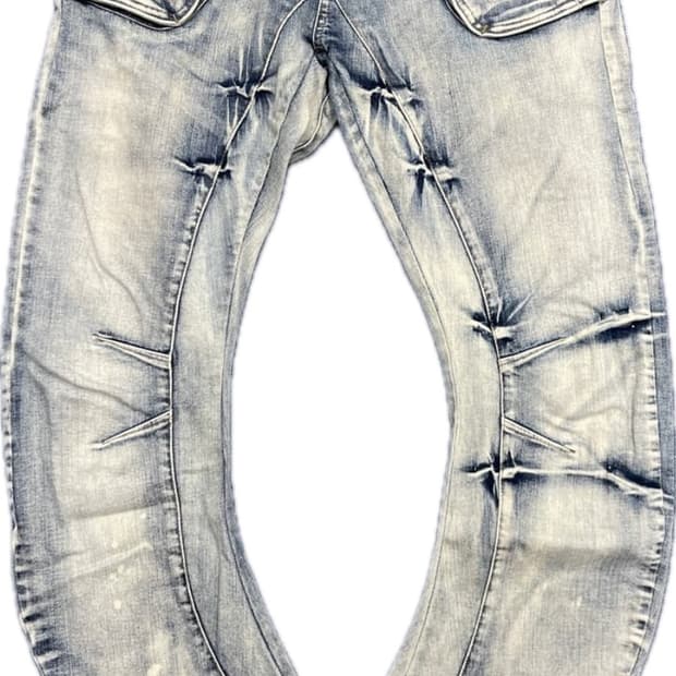 PPFM 커브드 워싱 데님