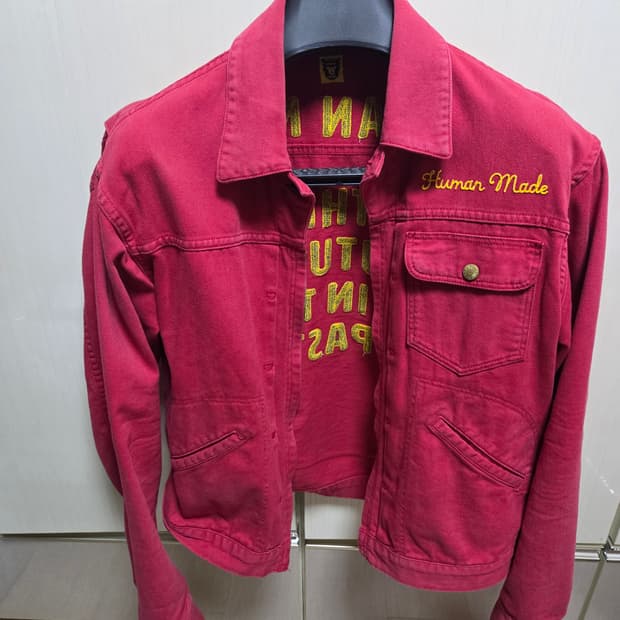 Human Made 휴먼메이드 드리즐러 데님 자켓 레드 S