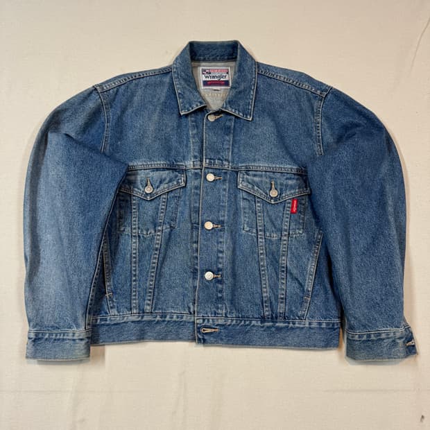 M) WRANGLER 랭글러 빈티지 데님 청 자켓