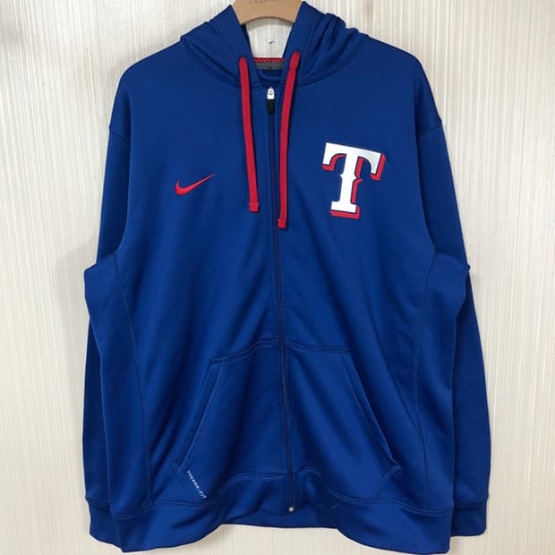 MLB 나이키베이스볼 텍사스레인져스 후드집업자켓 L(해외)